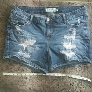 Torrid Distressed Denim Shorts
